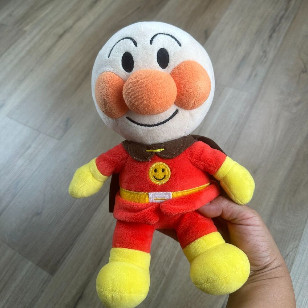 SEGA Fuwarin Smile S Plus Anpanman Plush Japan Doll Great Condition Anime